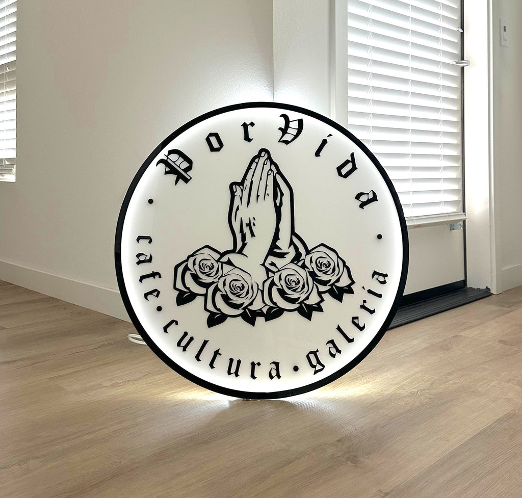 Acrylic Custom Sign (With light)