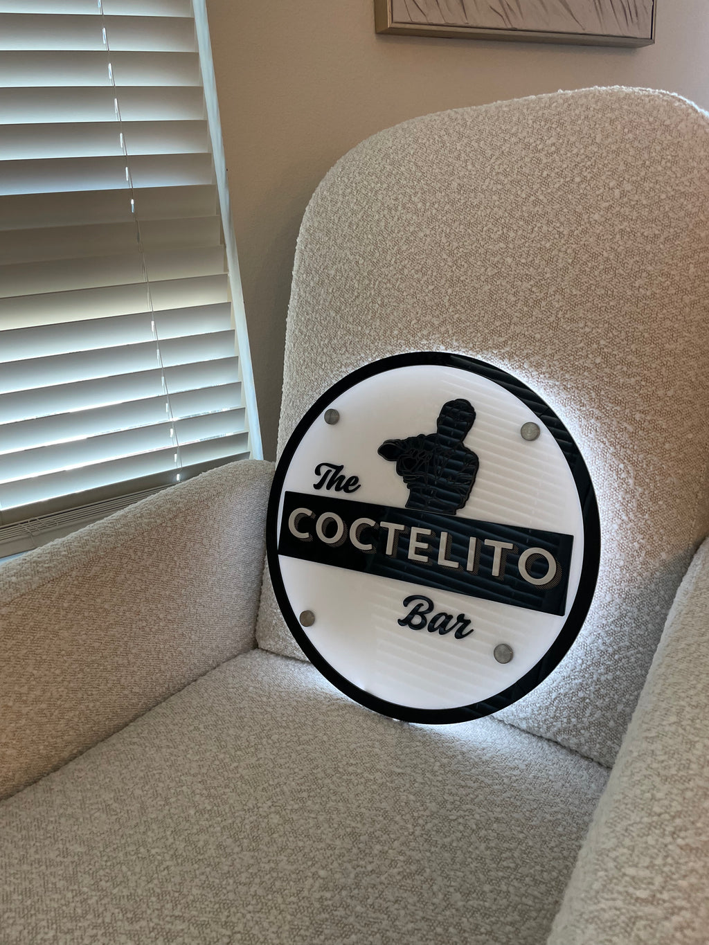 Acrylic Custom Sign (With light)