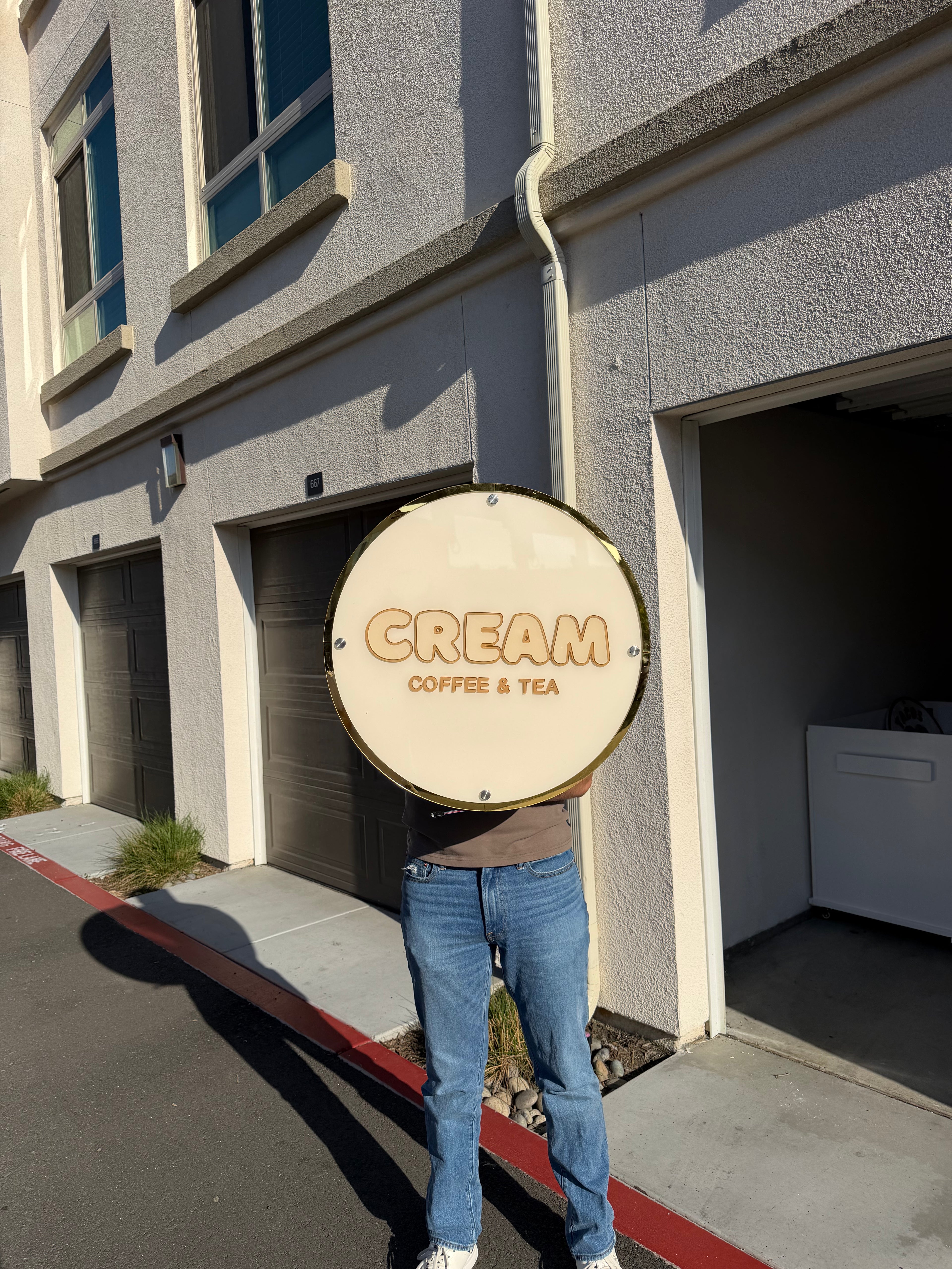 Acrylic Custom Sign (With light)