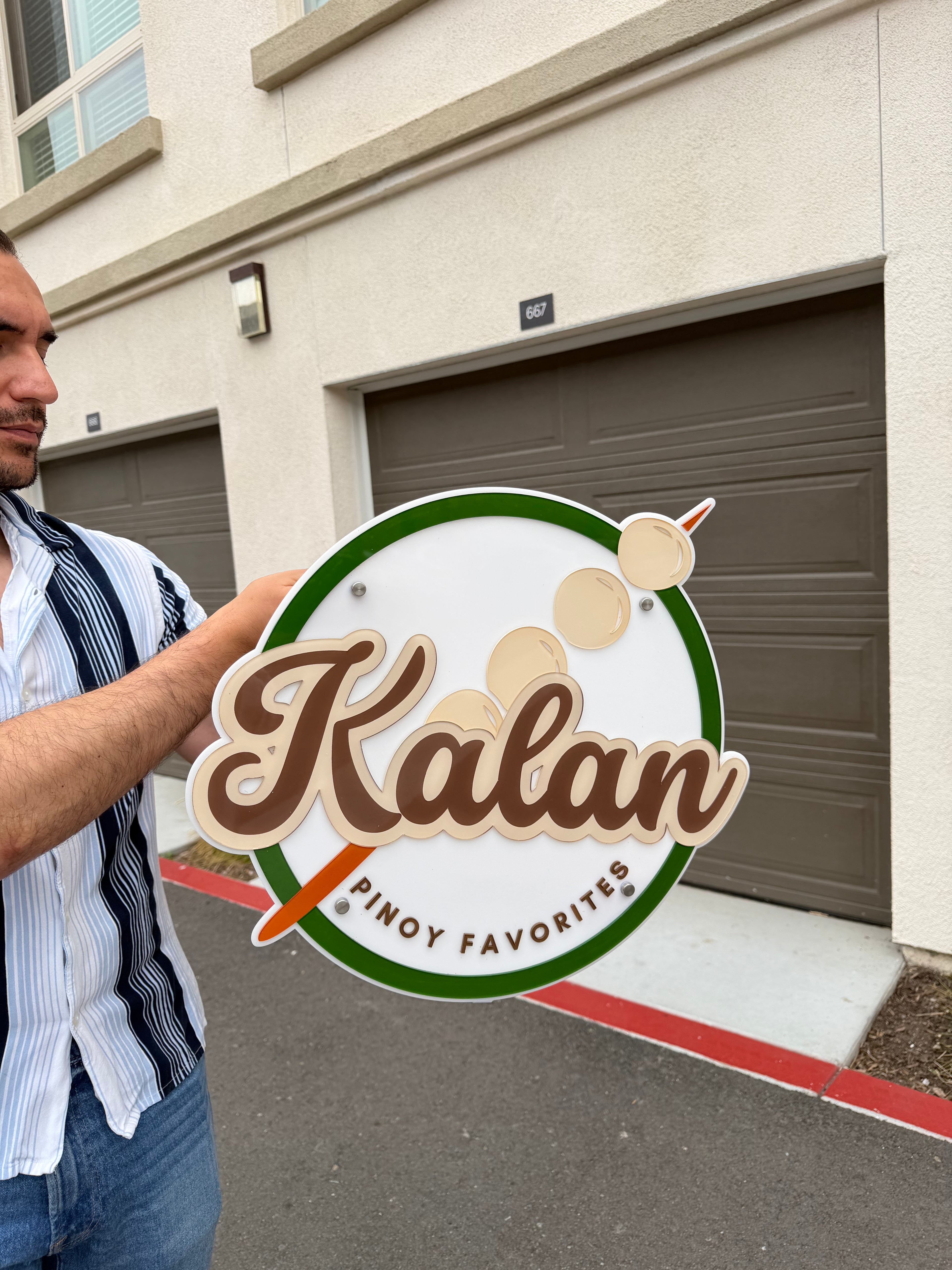 Acrylic Custom Sign (With light)